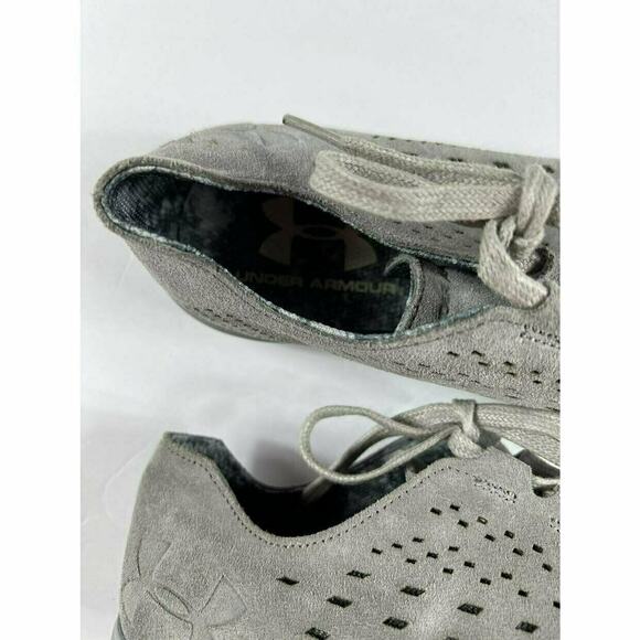 Under Armour Women's Street Precision Low Luxe Steel Gray Shoes 8 - Picture 6 of 9